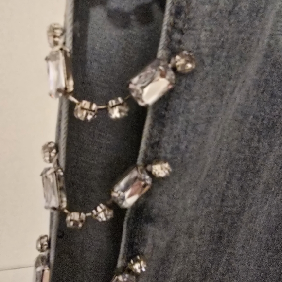 ✨ BlueB Rhinestone Chain Jeans – Size Small ✨ - Picture 3 of 8